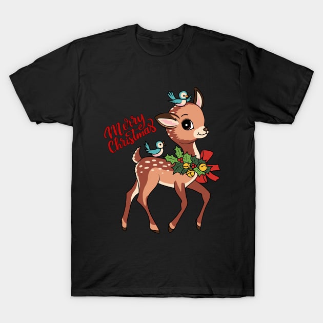 Little Reindeer T-Shirt by valentinahramov